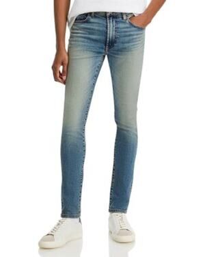 Monfrere Greyson Skinny Jeans in Dessert Indigo Blue Men's Size 36 x 36 NWT